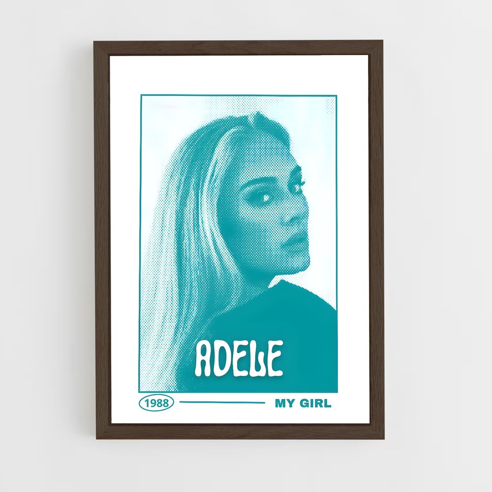 adele-10 cadre Bois foncé