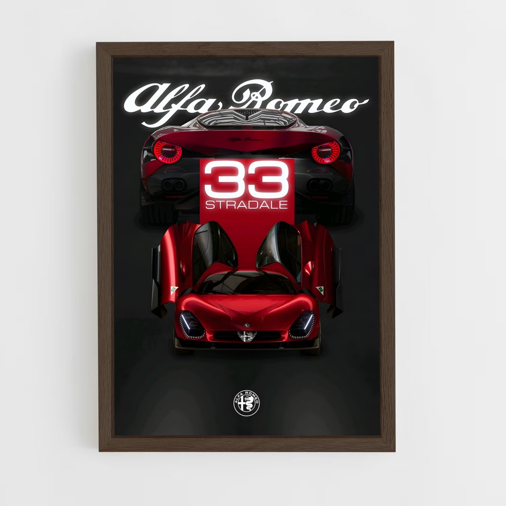 alfa-romeo-3 cadre Bois foncé