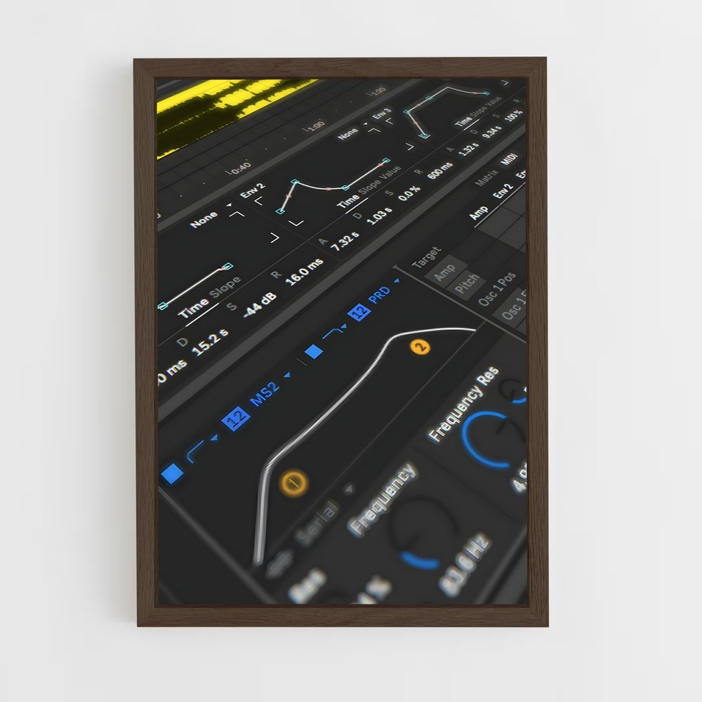 ap-ableton live-1 cadre Bois foncé