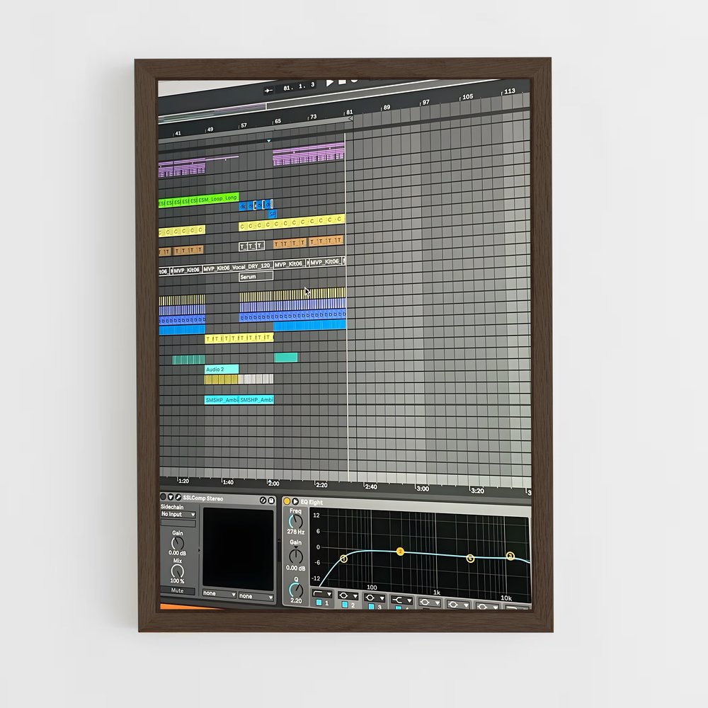 ap-ableton live-4 cadre Bois foncé