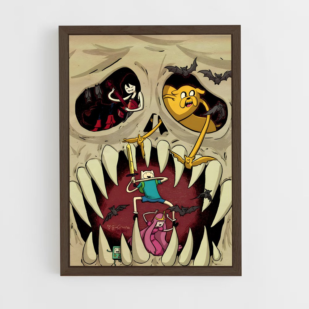 ap-adventure time-15 cadre Bois foncé