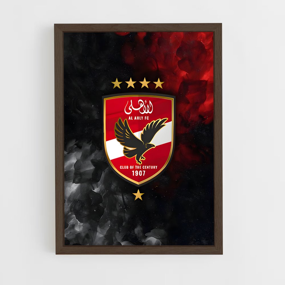 ap-al ahly sc-4 cadre Bois foncé