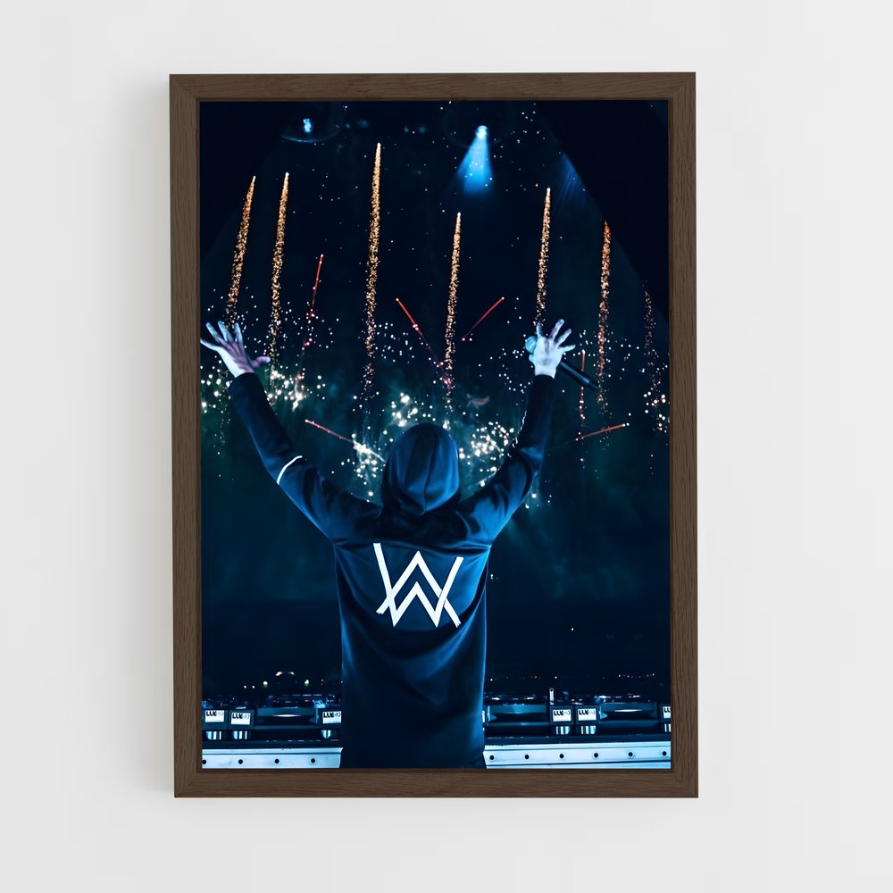 ap-alan walker-4 cadre Bois foncé