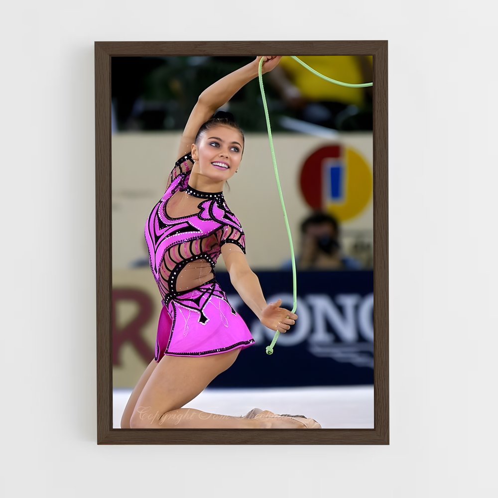 ap-alina kabaeva-4 cadre Bois foncé