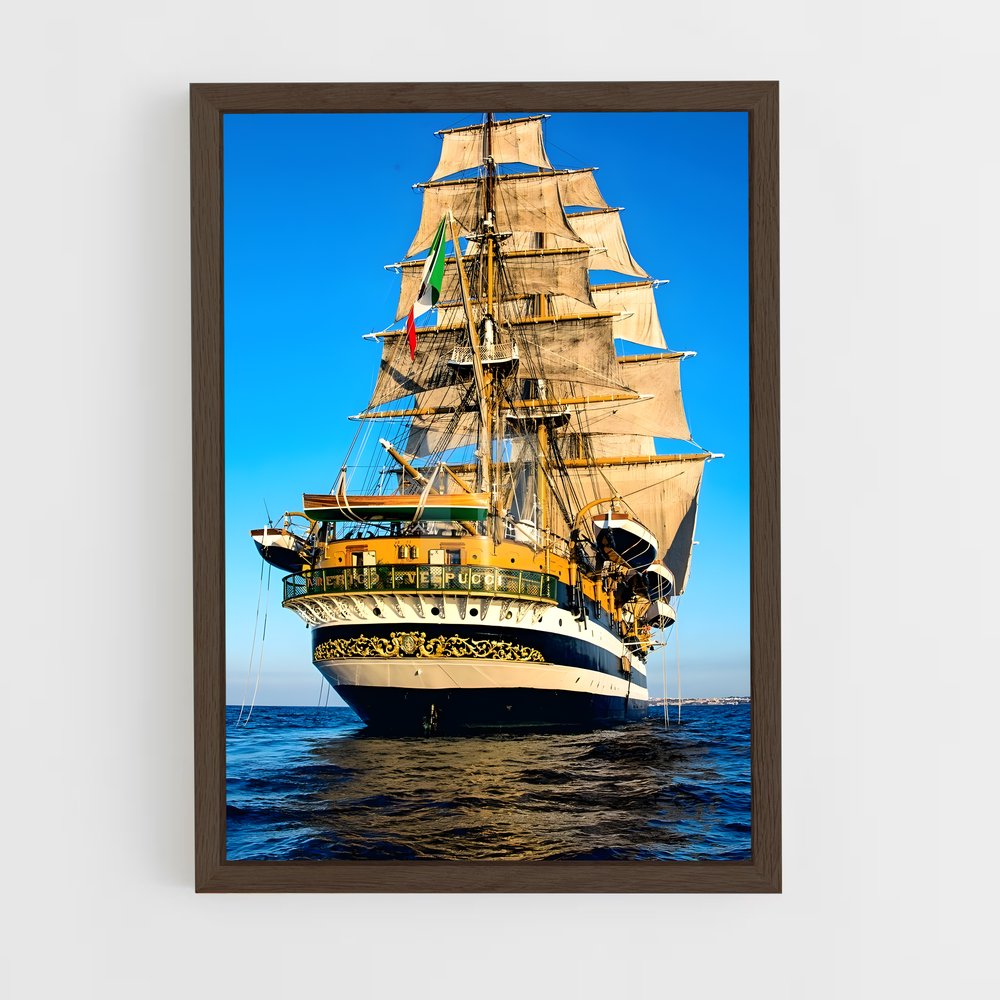 ap-amerigo vespucci-5 cadre Bois foncé