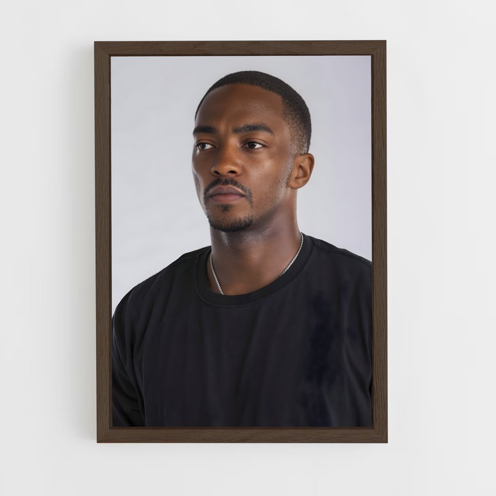 ap-anthony mackie-3 cadre Bois foncé