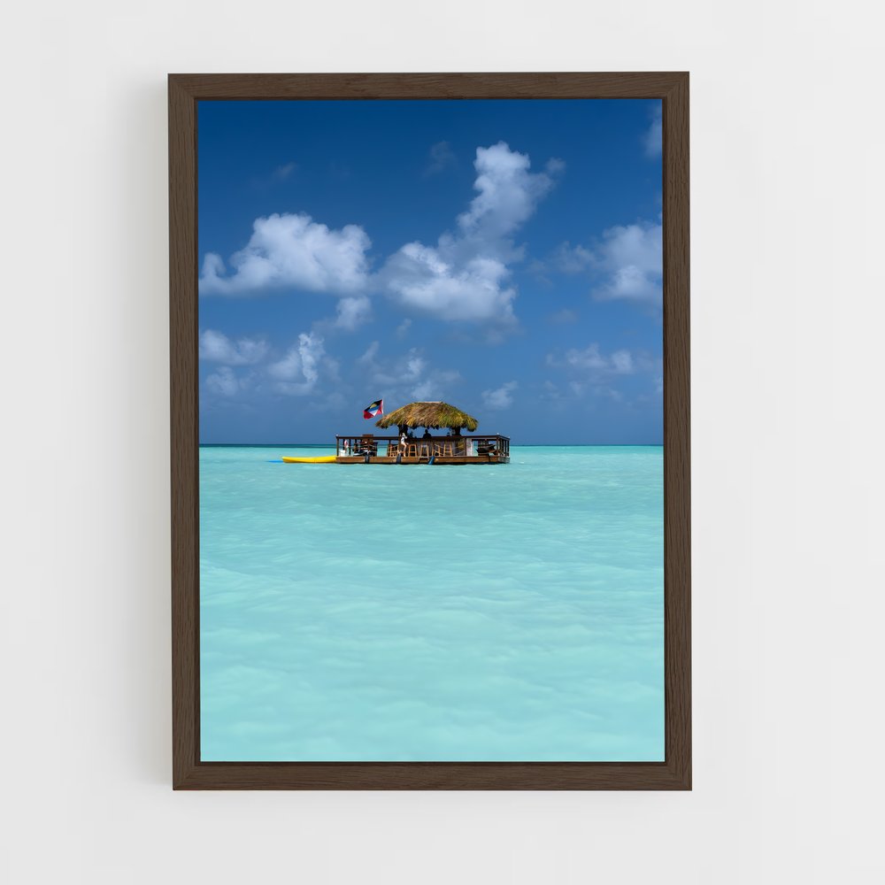 ap-antigua and barbuda-2 cadre Bois foncé