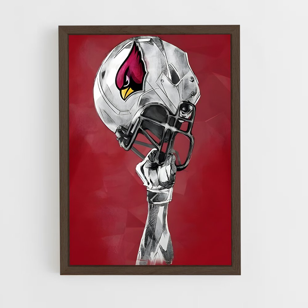 ap-arizona cardinals-2 cadre Bois foncé