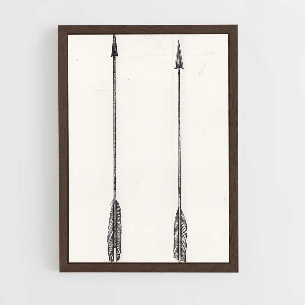 ap-arrow-1 cadre Bois foncé