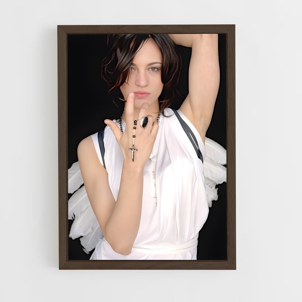 ap-asia argento-6 cadre Bois foncé