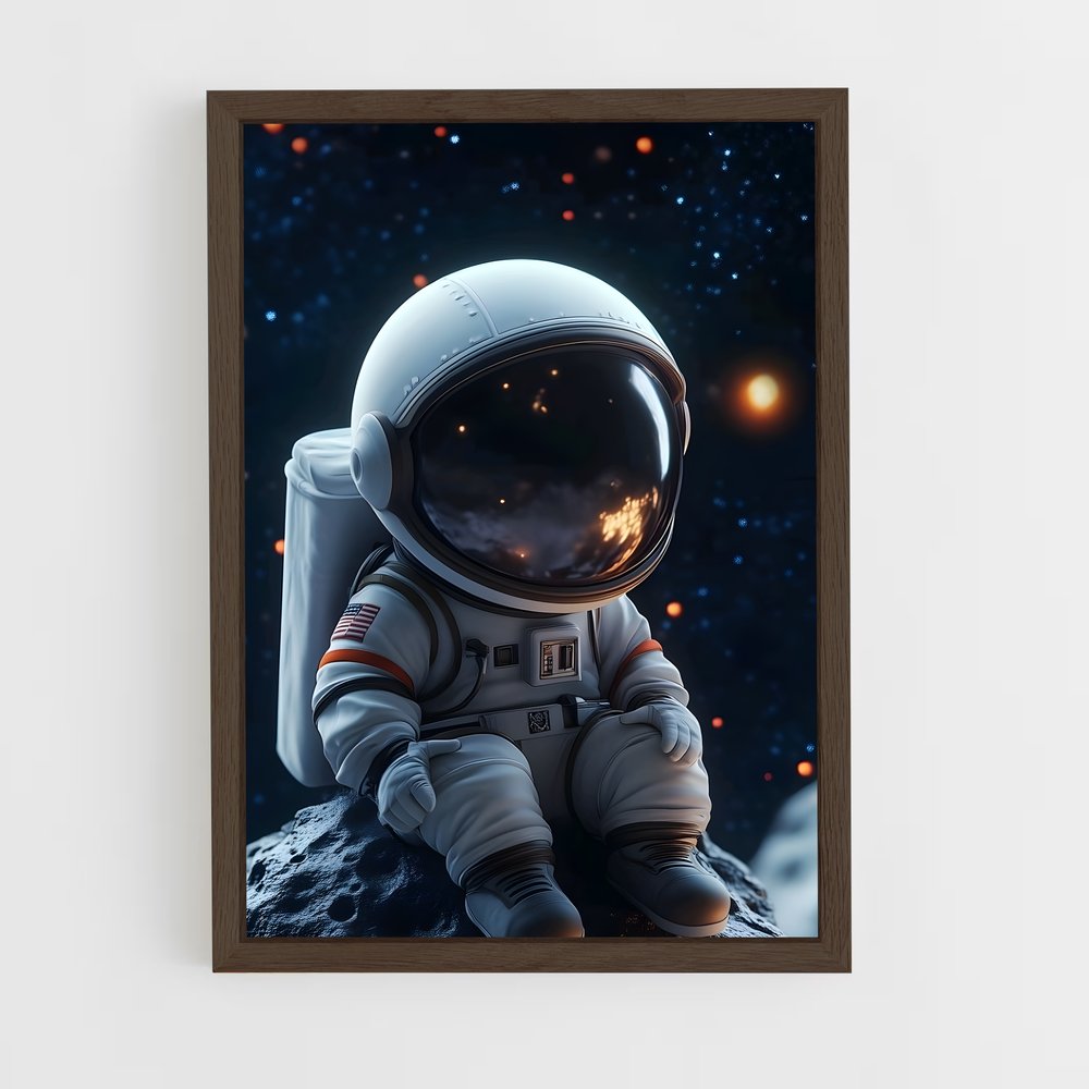 ap-astronaut-15 cadre Bois foncé