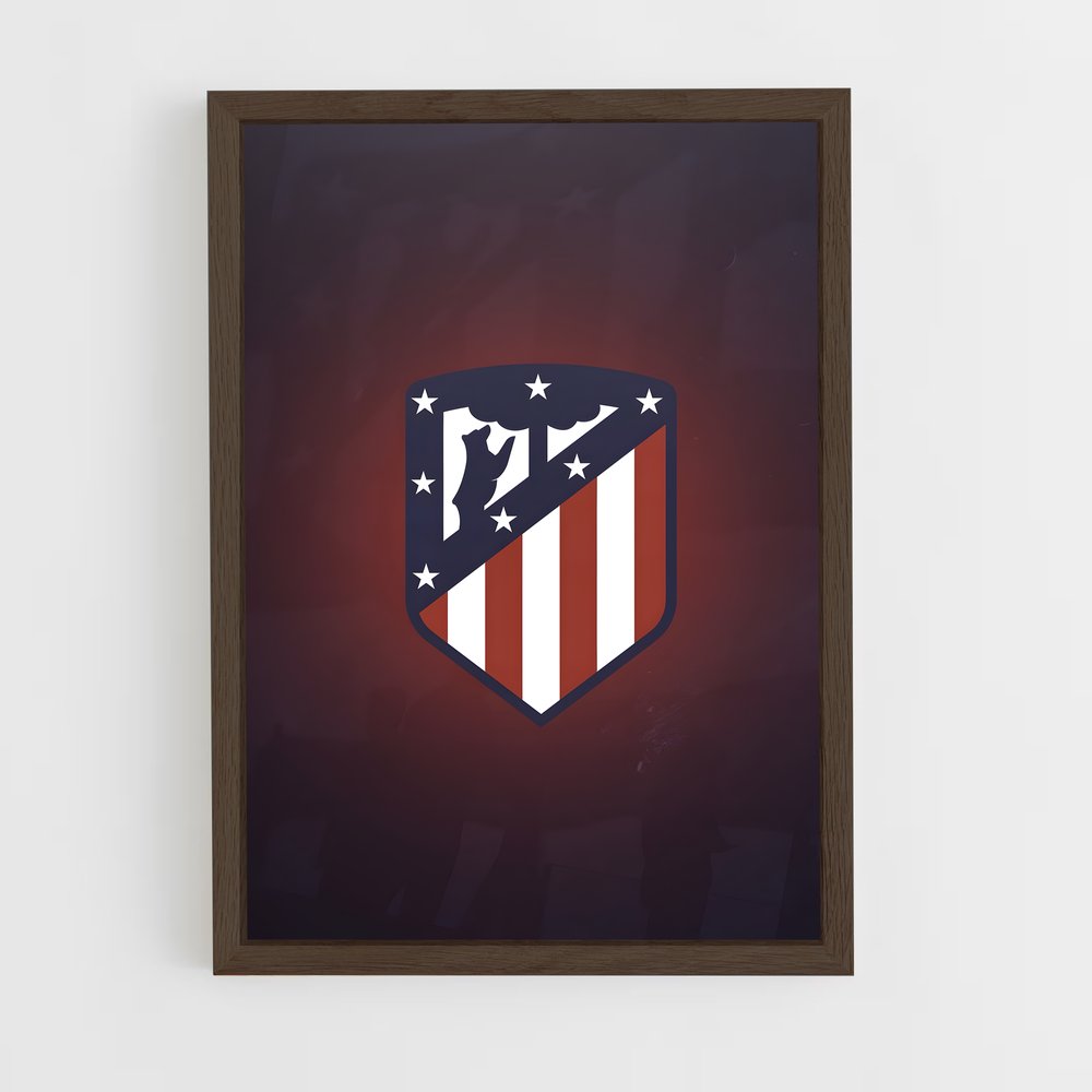 ap-atletico madrid cf-6 cadre Bois foncé