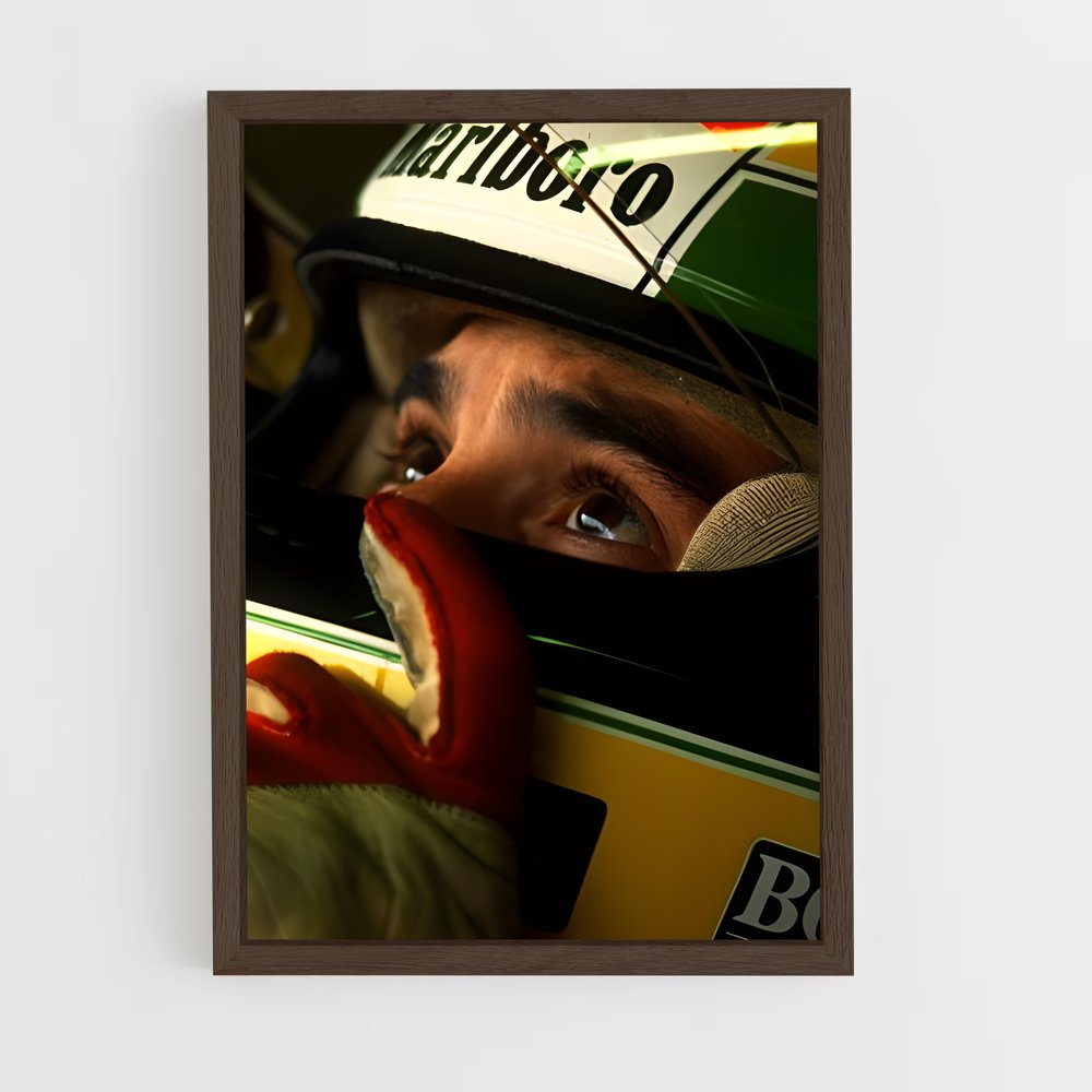 ap-ayrton senna-11 cadre Bois foncé