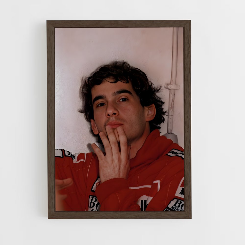 ap-ayrton senna-12 cadre Bois foncé