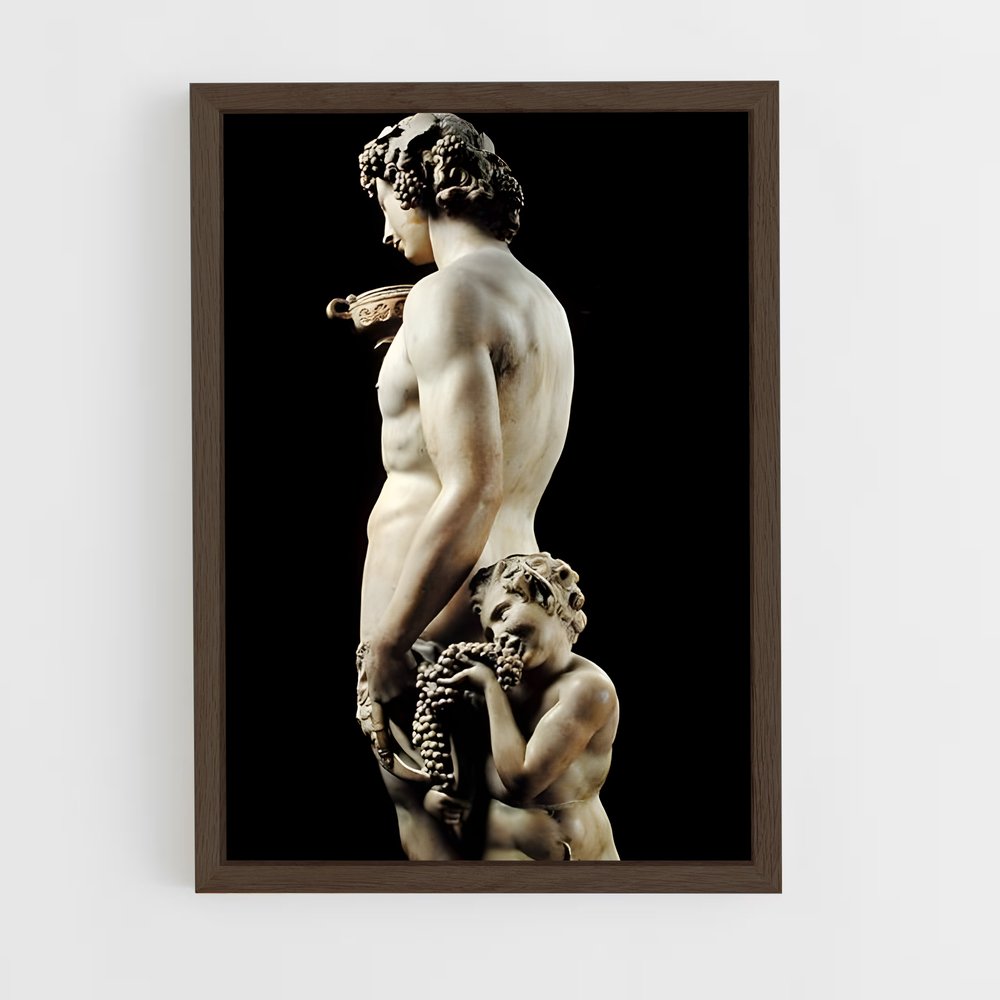 ap-bacchus michelangelo-3 cadre Bois foncé