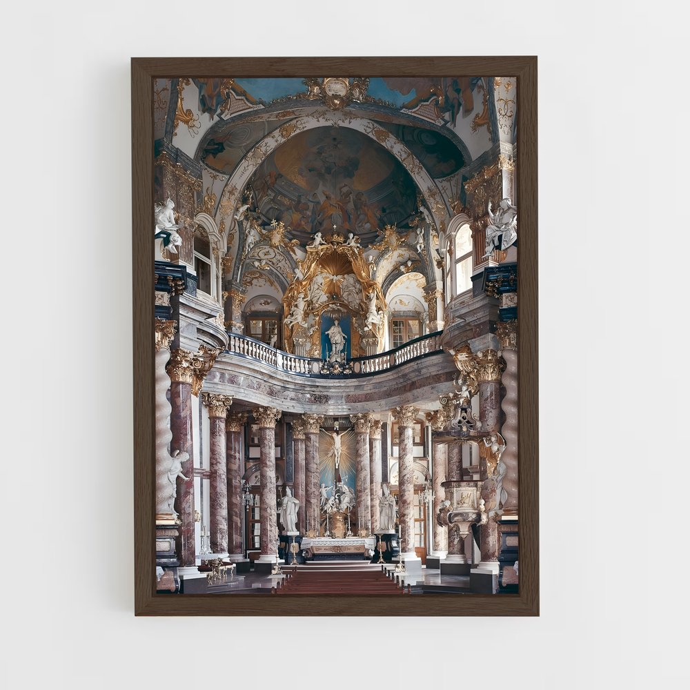 ap-baroque architecture-2 cadre Bois foncé
