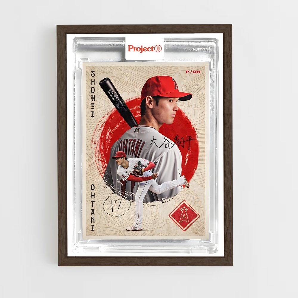 ap-baseball cards-1 cadre Bois foncé