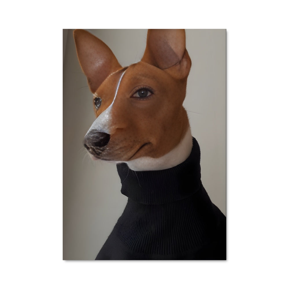 Poster Basenji Chic