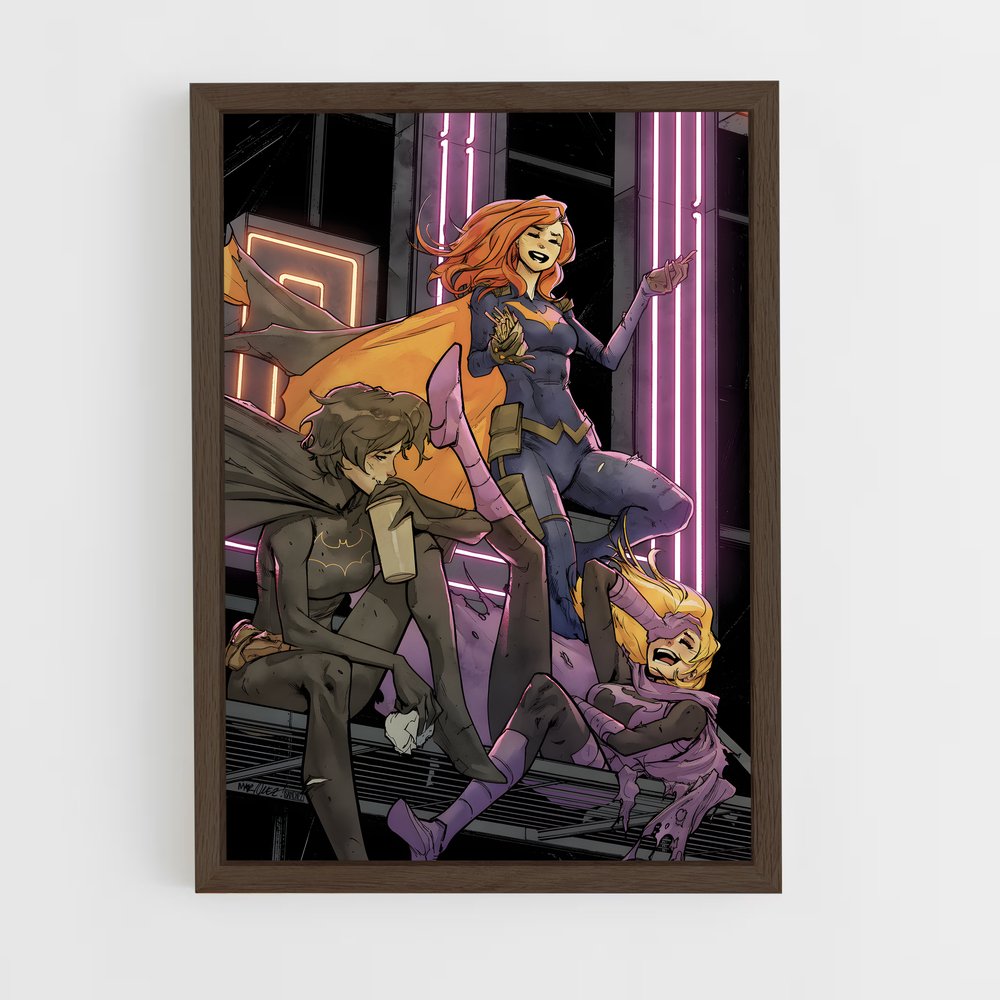 ap-batgirl-4 cadre Bois foncé