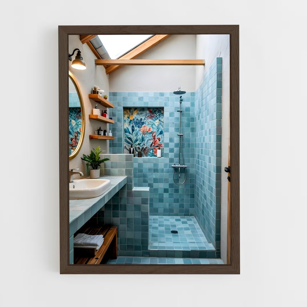 ap-bathroom-13 cadre Bois foncé