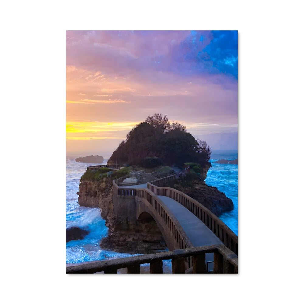 Poster Pont du Coucher de Soleil
