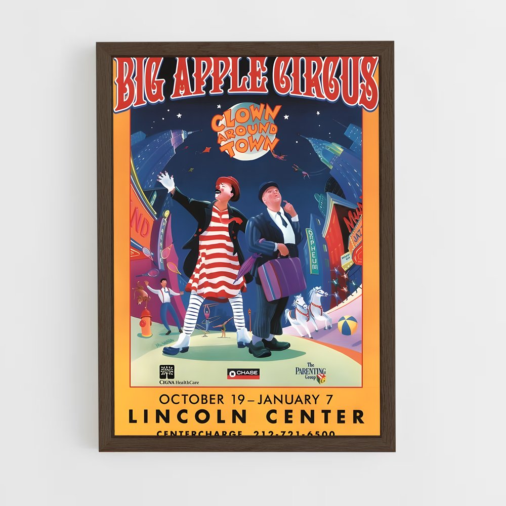 ap-big apple circus-3 cadre Bois foncé