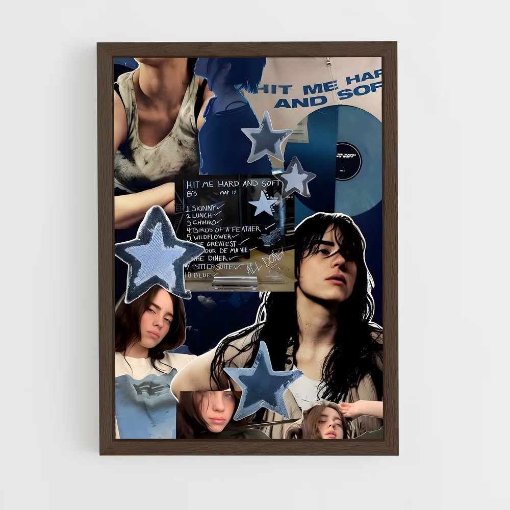 ap-billie eilish-16 cadre Bois foncé