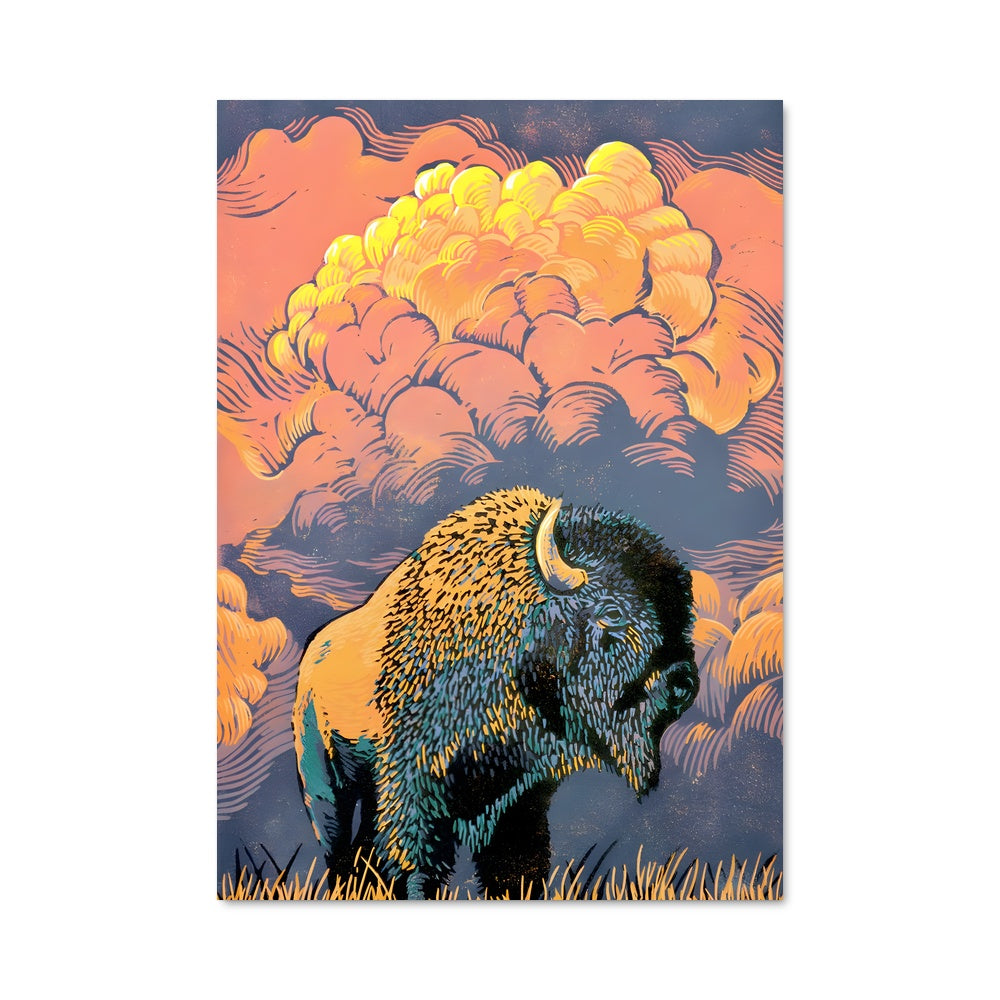 Poster Bison en Liberté