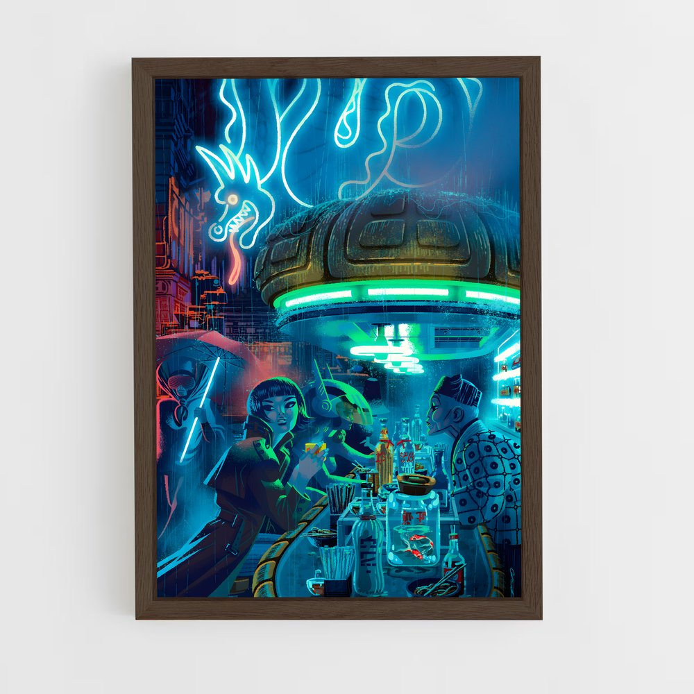 ap-blade runner-13 cadre Bois foncé