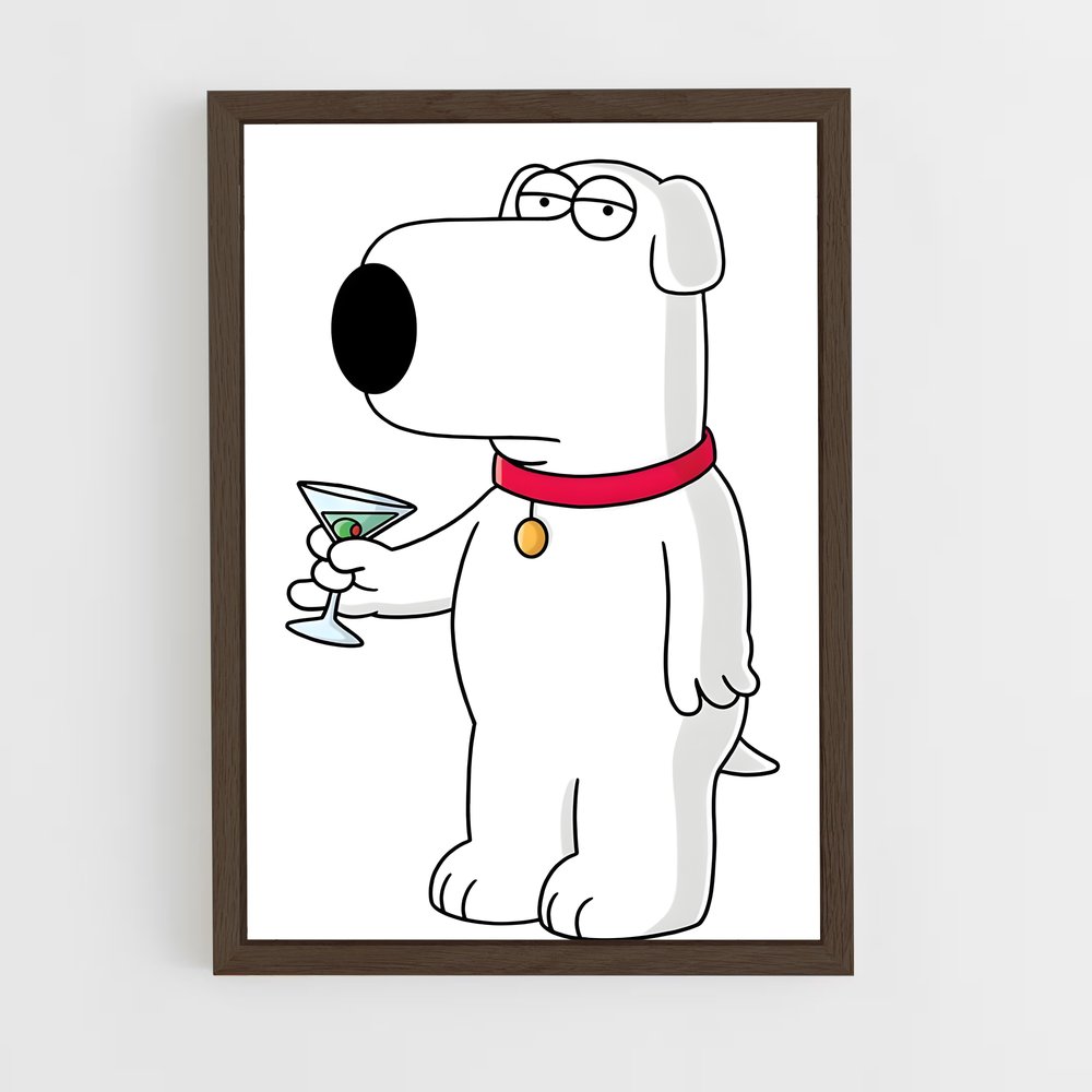 ap-brian griffin-1 cadre Bois foncé