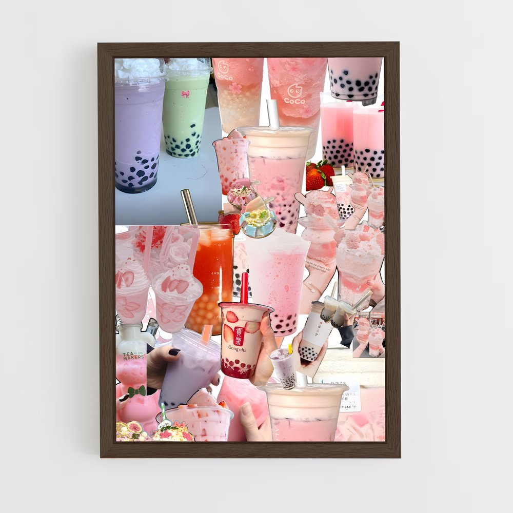 ap-bubble tea-5 cadre Bois foncé