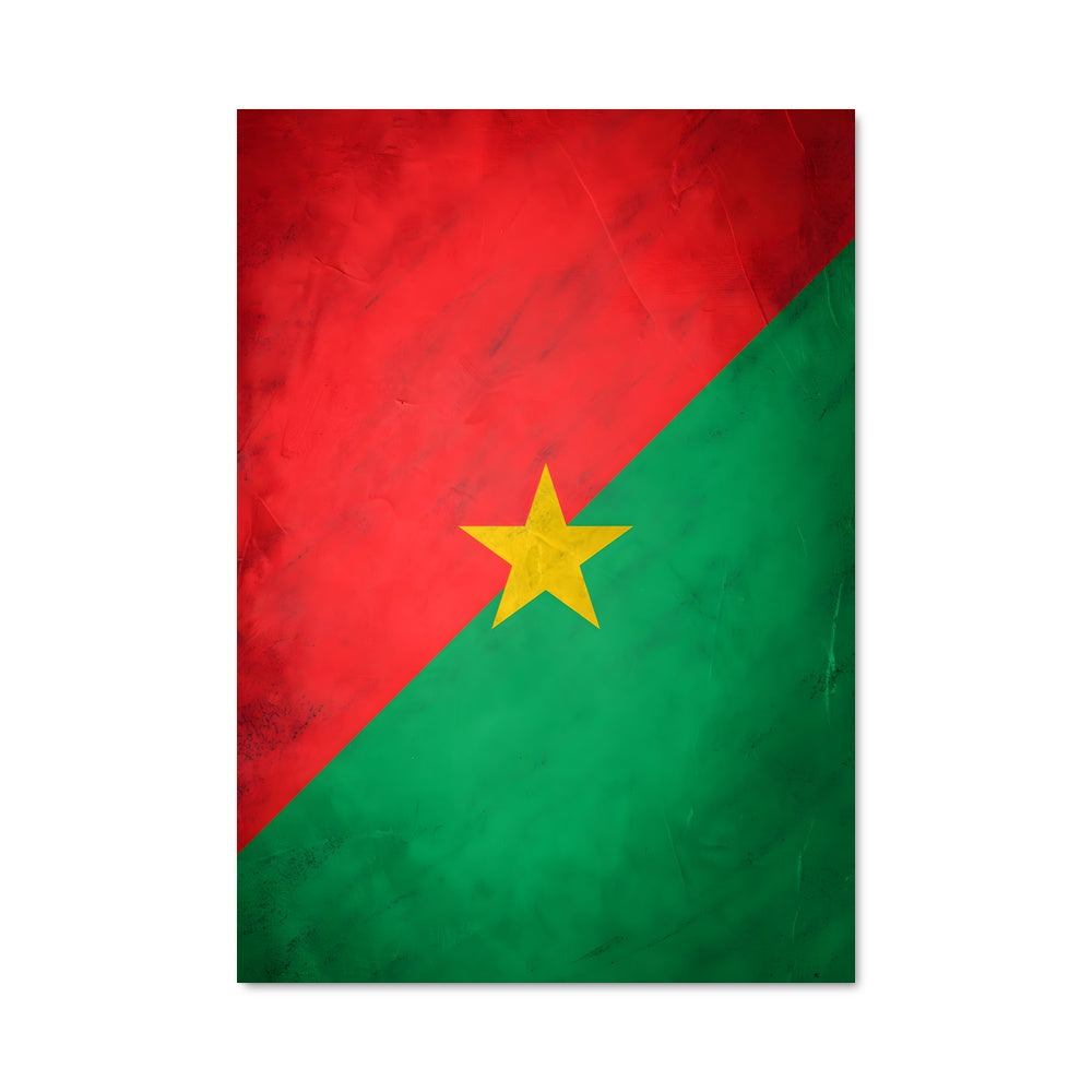 Poster Drapeau du Burkina