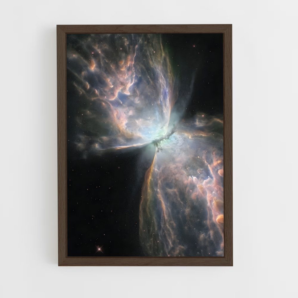 ap-butterfly nebula-8 cadre Bois foncé