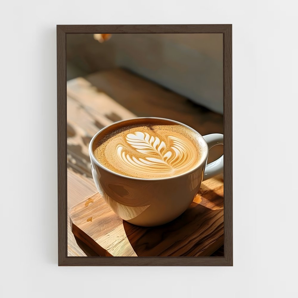 ap-cappuccino-5 cadre Bois foncé
