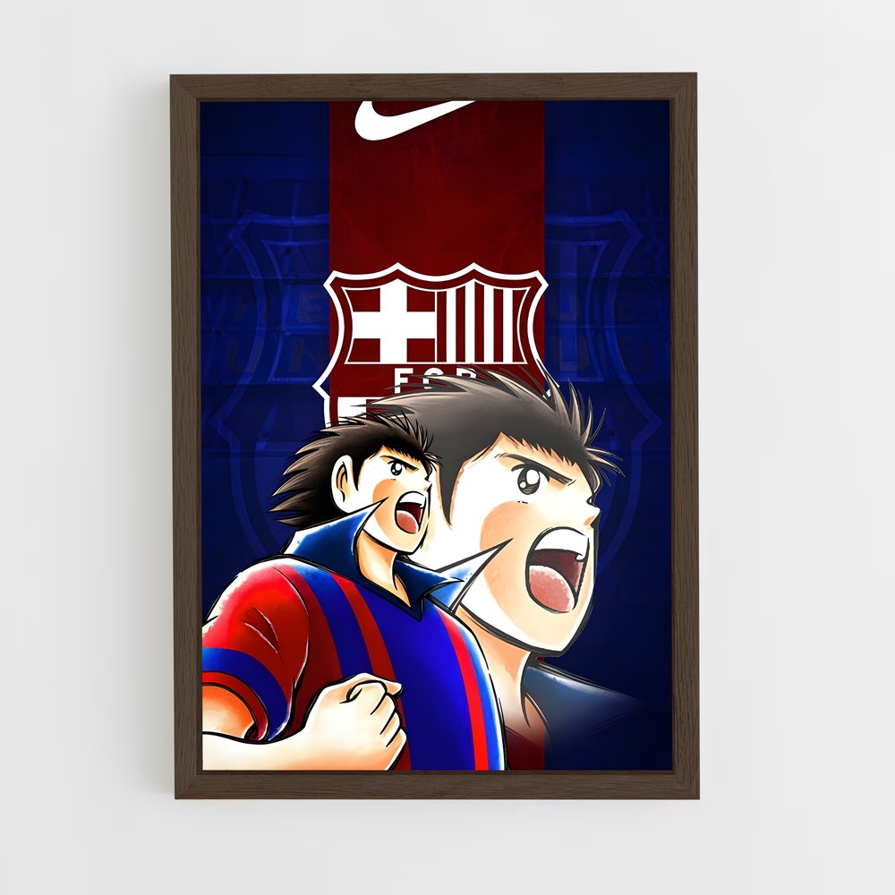 ap-captain tsubasa-7 cadre Bois foncé