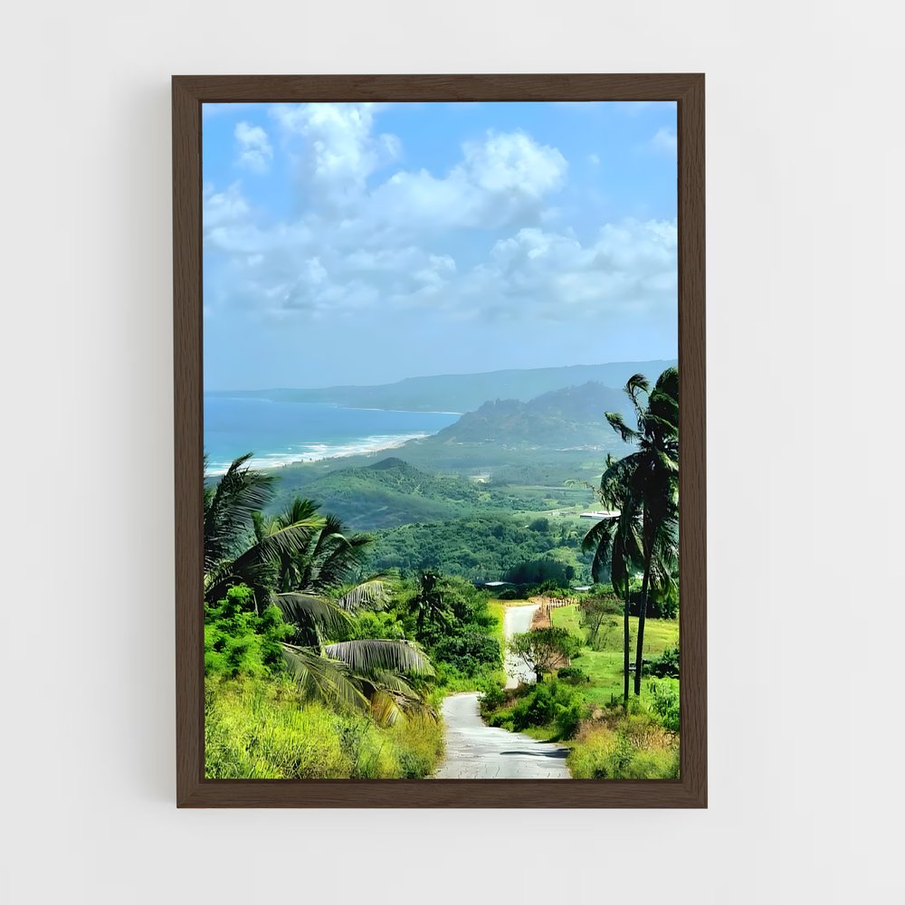 ap-caribbean-9 cadre Bois foncé