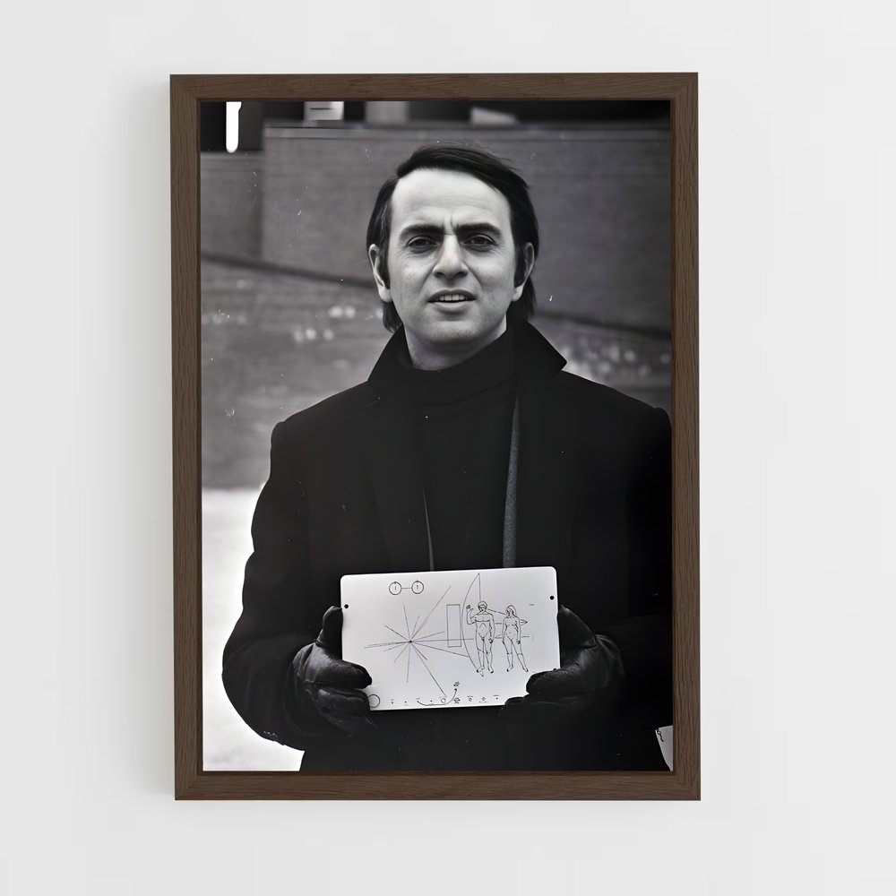 ap-carl sagan-1 cadre Bois foncé
