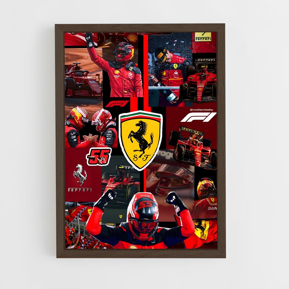 ap-carlos sainz-3 cadre Bois foncé