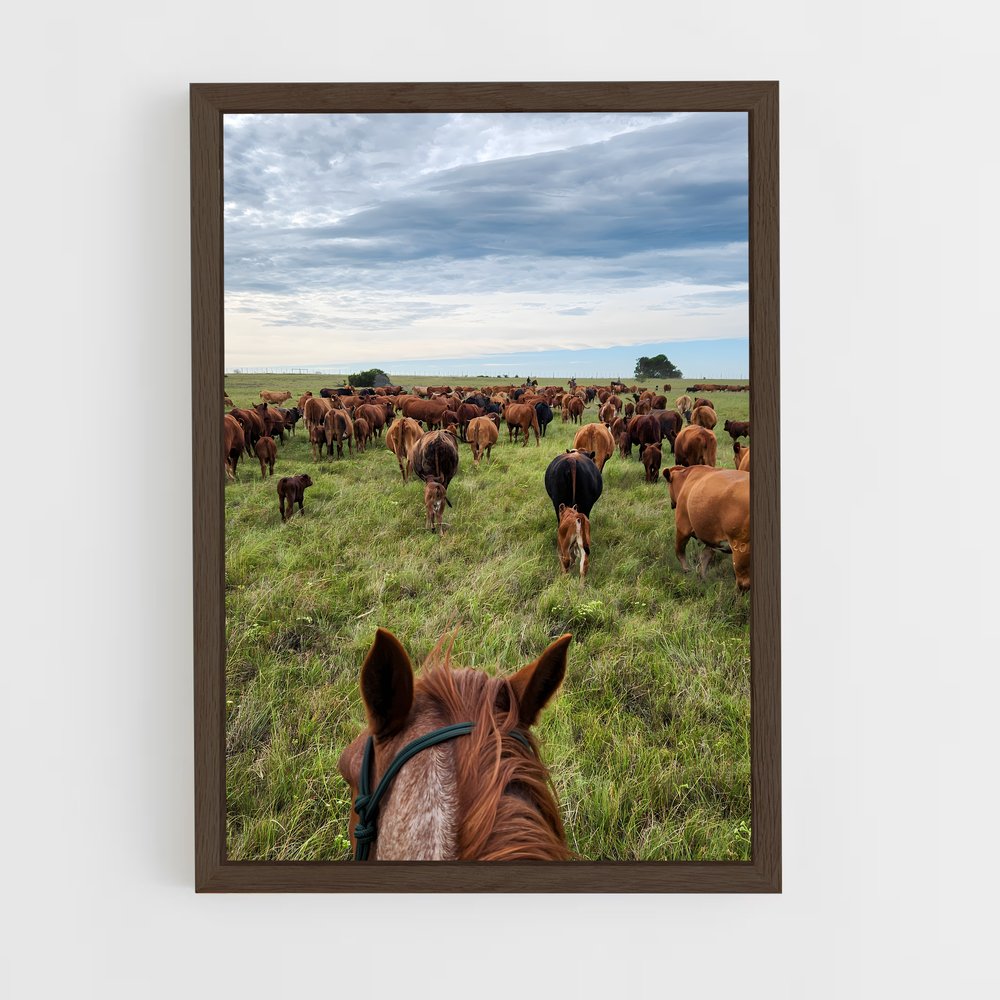 ap-cattle ranch-2 cadre Bois foncé