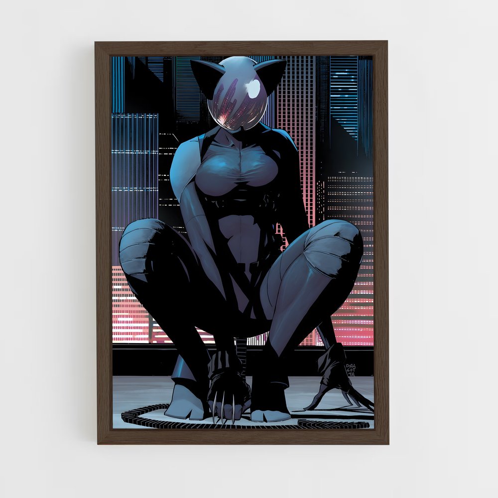 ap-catwoman-1 cadre Bois foncé
