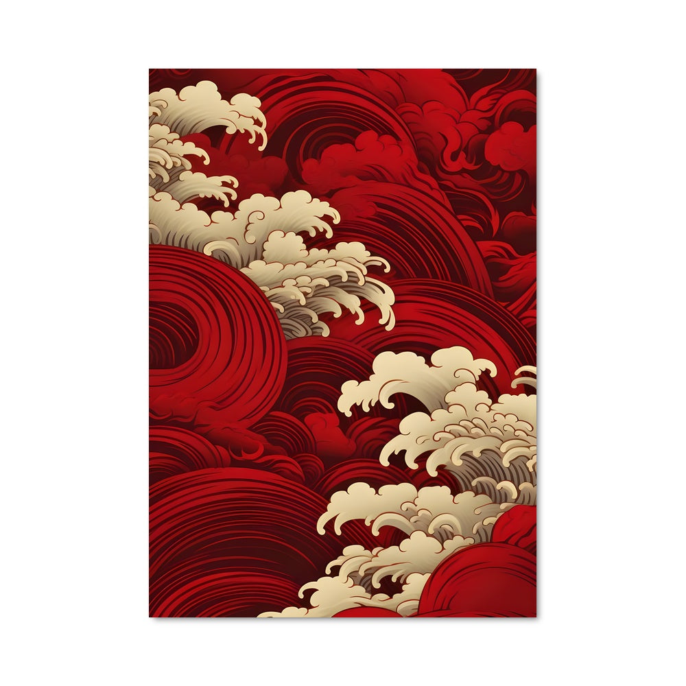 Poster Nuages Rouges