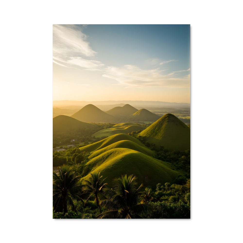 Poster Crépuscule sur les Chocolate Hills