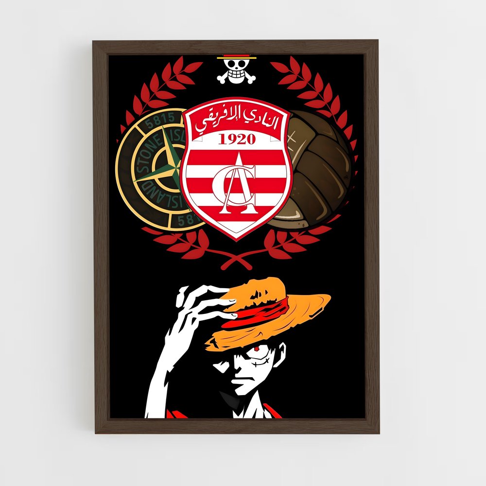 ap-club africain-7 cadre Bois foncé