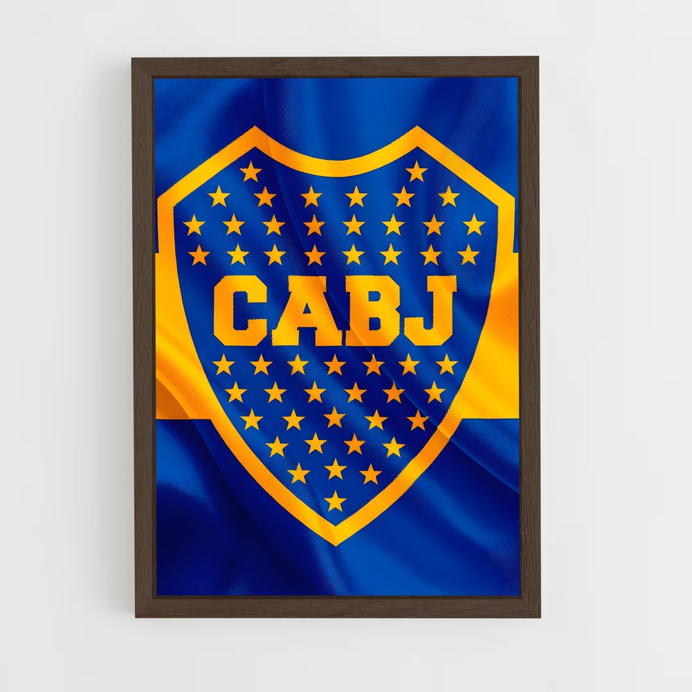 ap-club atletico boca juniors-4 cadre Bois foncé