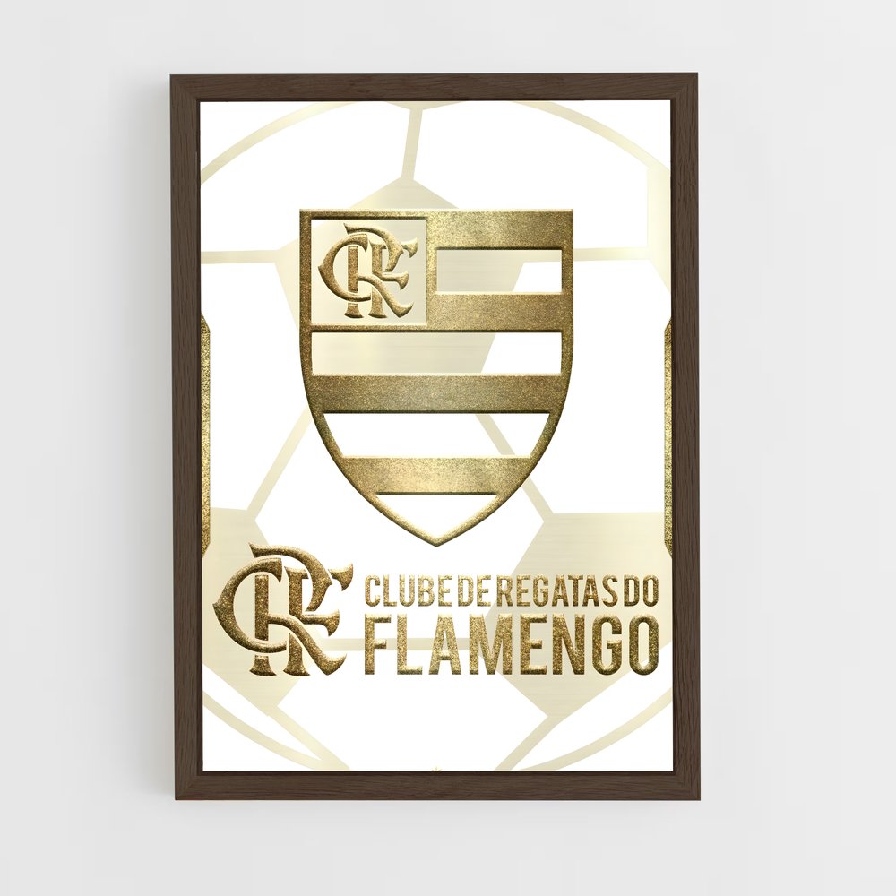 ap-club de regatas do flamengo-6 cadre Bois foncé