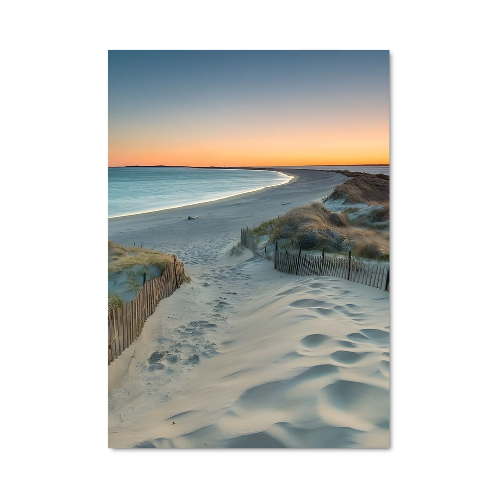 Poster Coucher sur la Plage