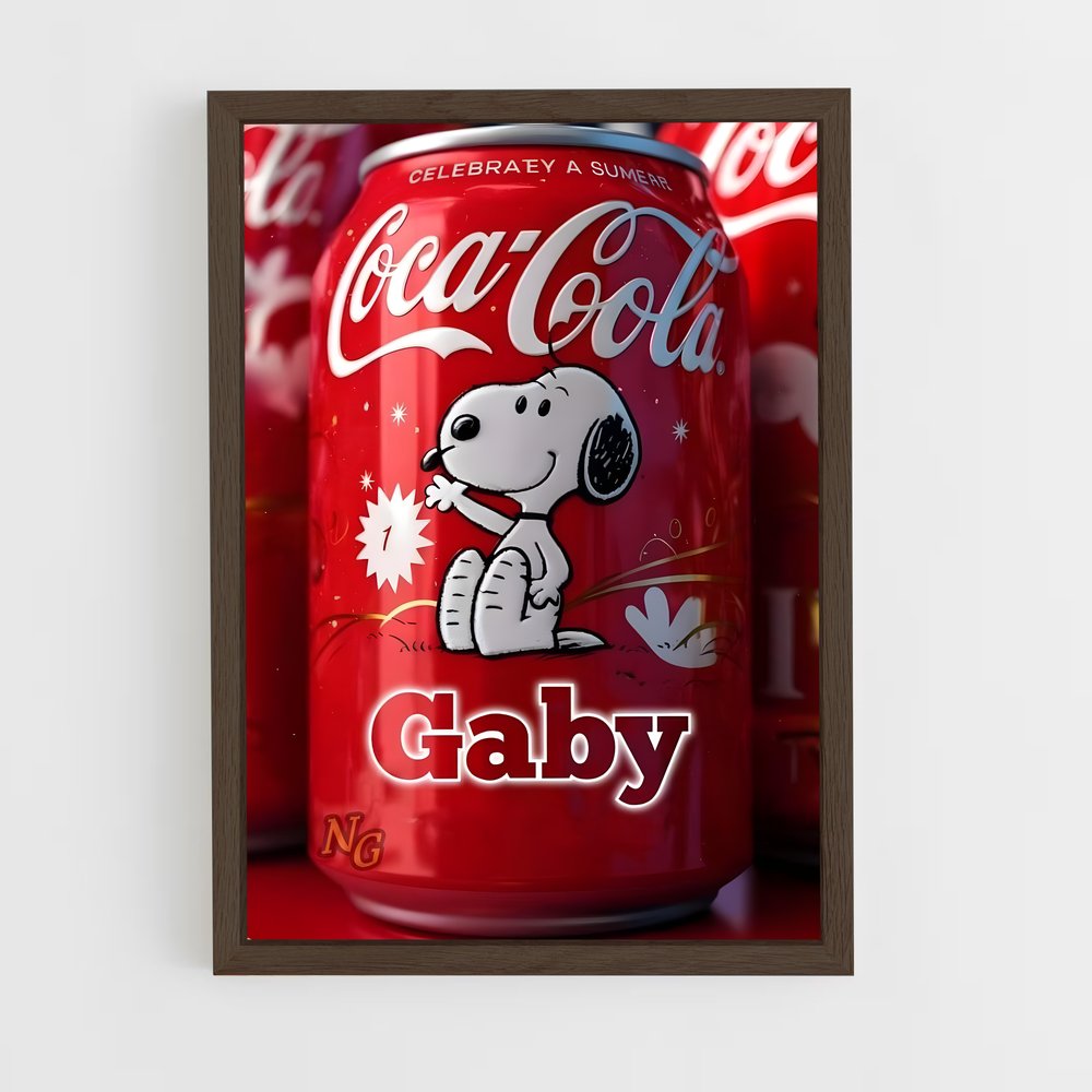 ap-coca cola-4 cadre Bois foncé