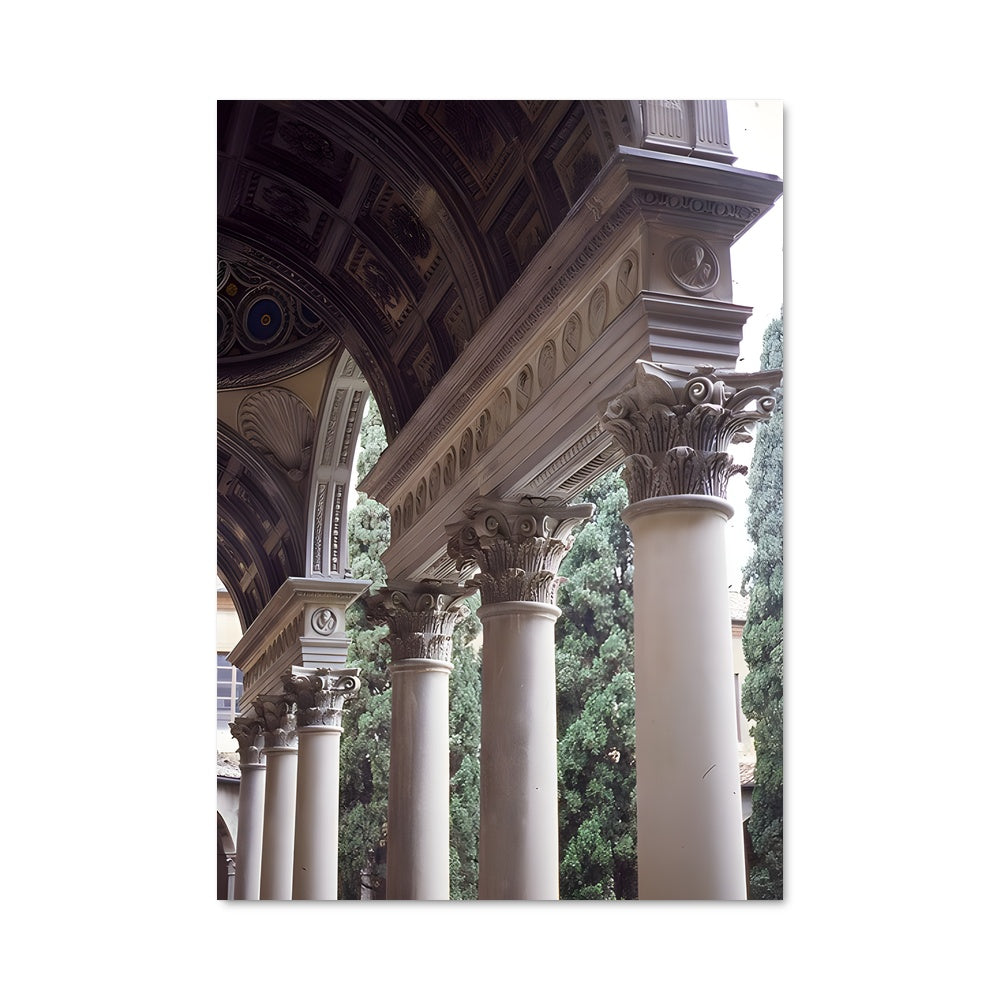 Poster Horloge Colonnade