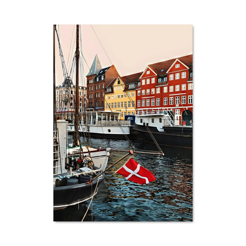 Poster Bateau Rouge