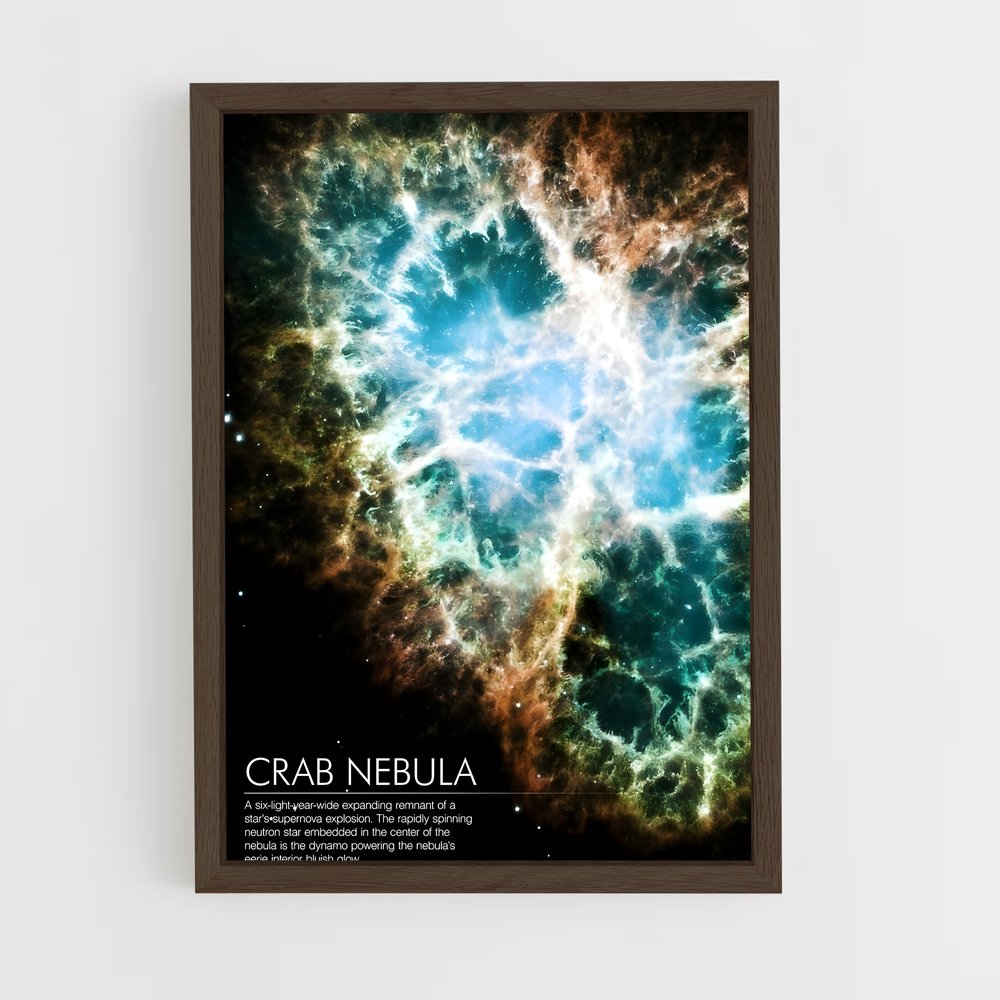 ap-crab nebula-2 cadre Bois foncé